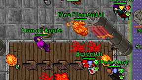 Man of Apple on screen