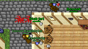 Diskjet on screen