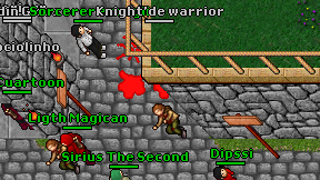 Knight'de warrior on screen