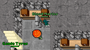 Blood Marios on screen