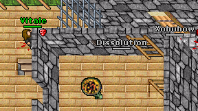 Dissolution on screen