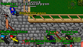 Blured Dragon on screen