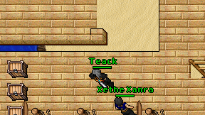 Teack on screen