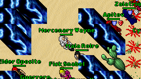Mercenary Wayne on screen