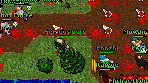 Serious bolt on screen