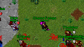 Chaos Fangs on screen