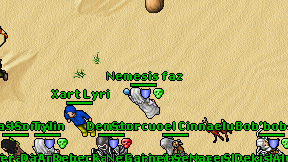Nemesis faz on screen