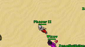 Phaser II on screen
