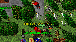 Buffers Arouros on screen