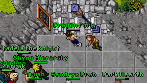 Dragon Fork on screen