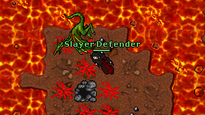 Slayer Defender on screen