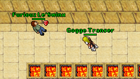 Gogge Transer on screen