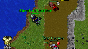 Shrek of Lucifer on screen