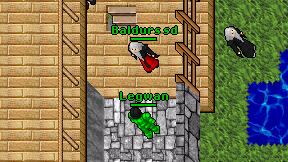 Legwan on screen