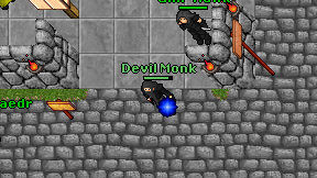 Devil Monk on screen
