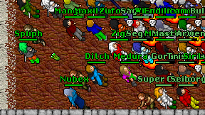 Ditch on screen