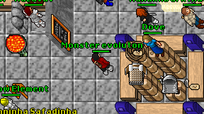 Monster evoluton on screen