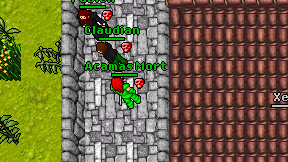 Acamas Mort on screen