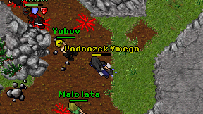Podnozek Ymego on screen