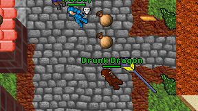 Drunk Dragon on screen