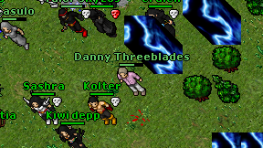 Danny Threeblades on screen
