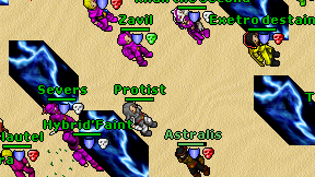 Protist on screen