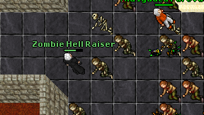 Zombie Hell Raiser on screen