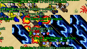 Vicious Red Dragon on screen