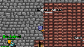 Sniper Louise on screen