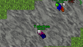 Tabckon on screen