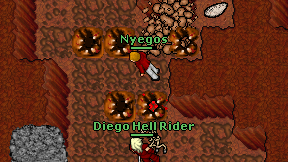 Nyegos on screen