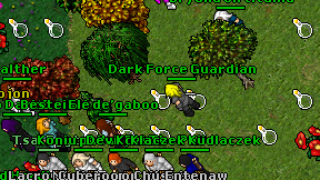 Dark Force Guardian on screen