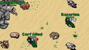 Knight Protected on screen