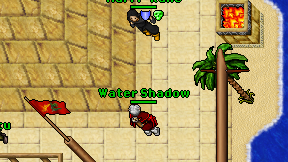 Water Shadow on screen