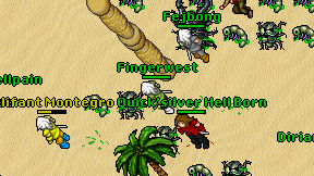 Fingerwest on screen