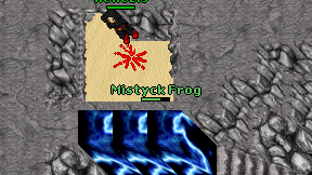Mistyck Frog on screen