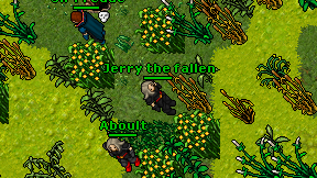 Jerry the fallen on screen
