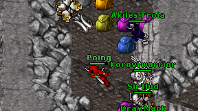 Poing on screen