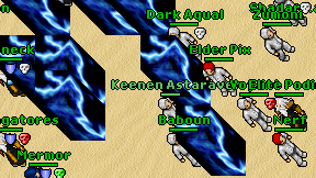 Dark Aqual on screen