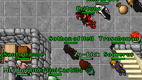 Sathan of Hell on screen