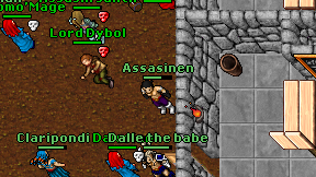 Assasinen on screen