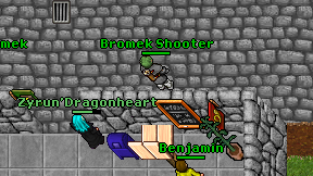 Bromek Shooter on screen