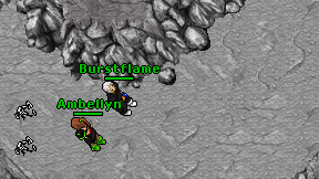 Burstflame on screen