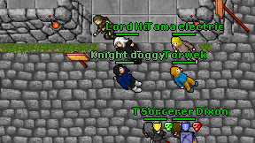 Knight doggy on screen