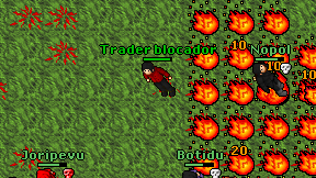 Trader blocador on screen