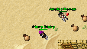 Pinky Dinky on screen