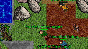 Master fire knight on screen
