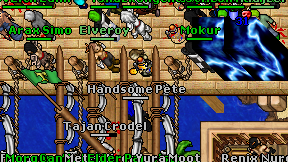 Handsome Pete on screen