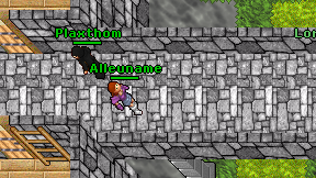 Alleuname on screen