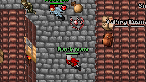 Dark mam on screen